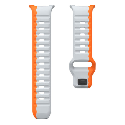 Samsung Galaxy Watch 8 Silicone Strap [Grey/orange]
