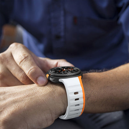 Samsung Galaxy Watch 8 Silicone Strap [Grey/orange]