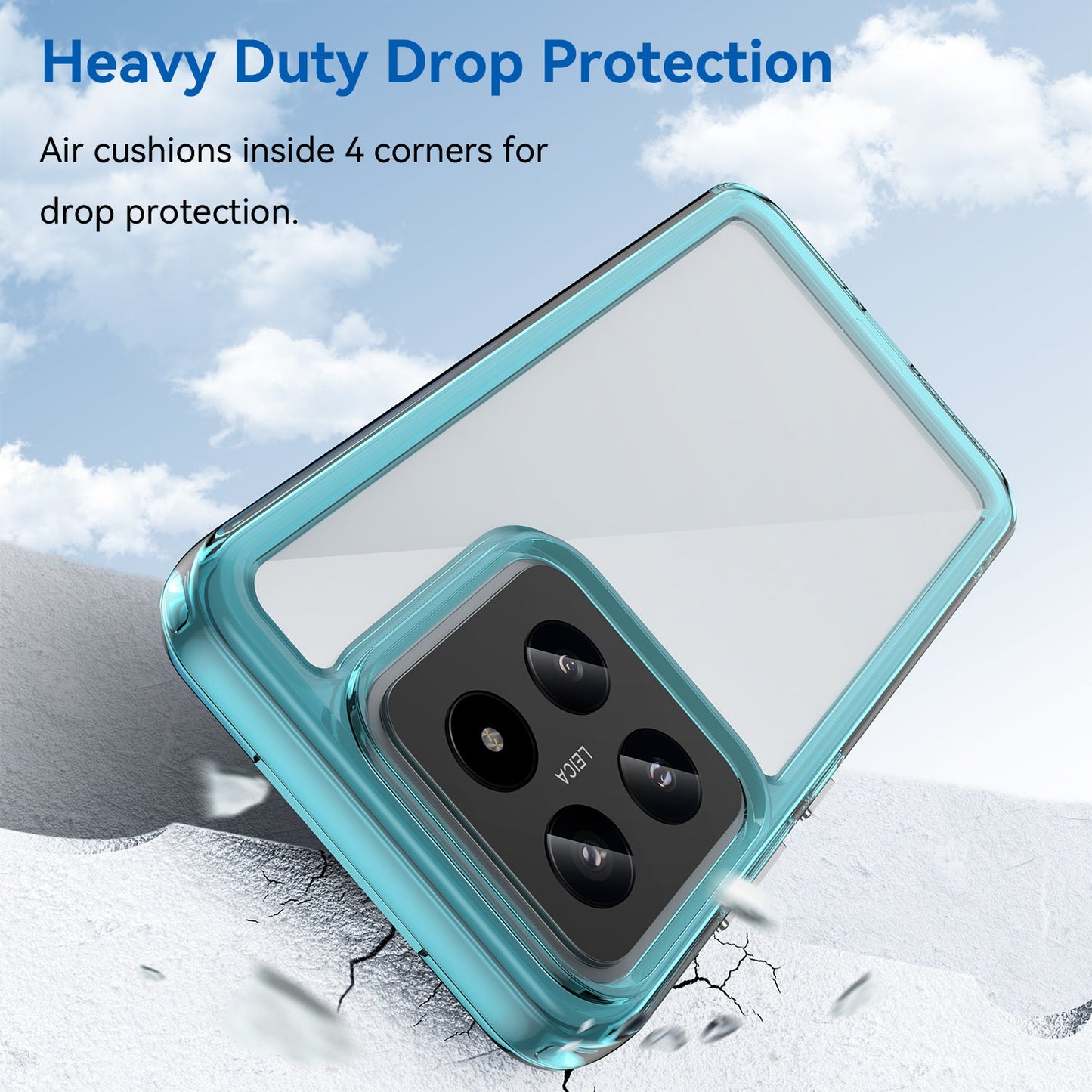 Xiaomi 14 Soft Gel Bumper Case [Clear Blue]