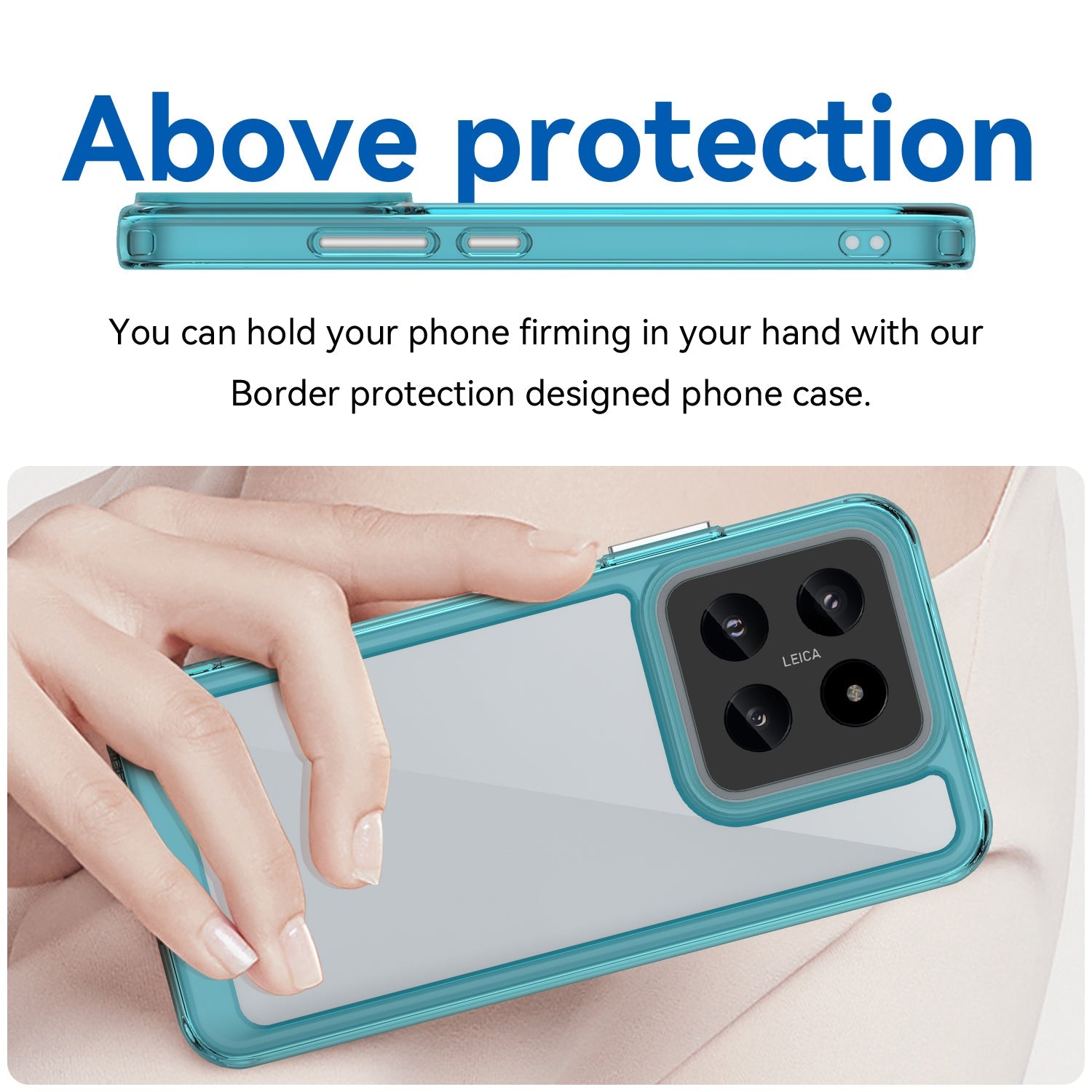 Xiaomi 14 Soft Gel Bumper Case [Clear Blue]