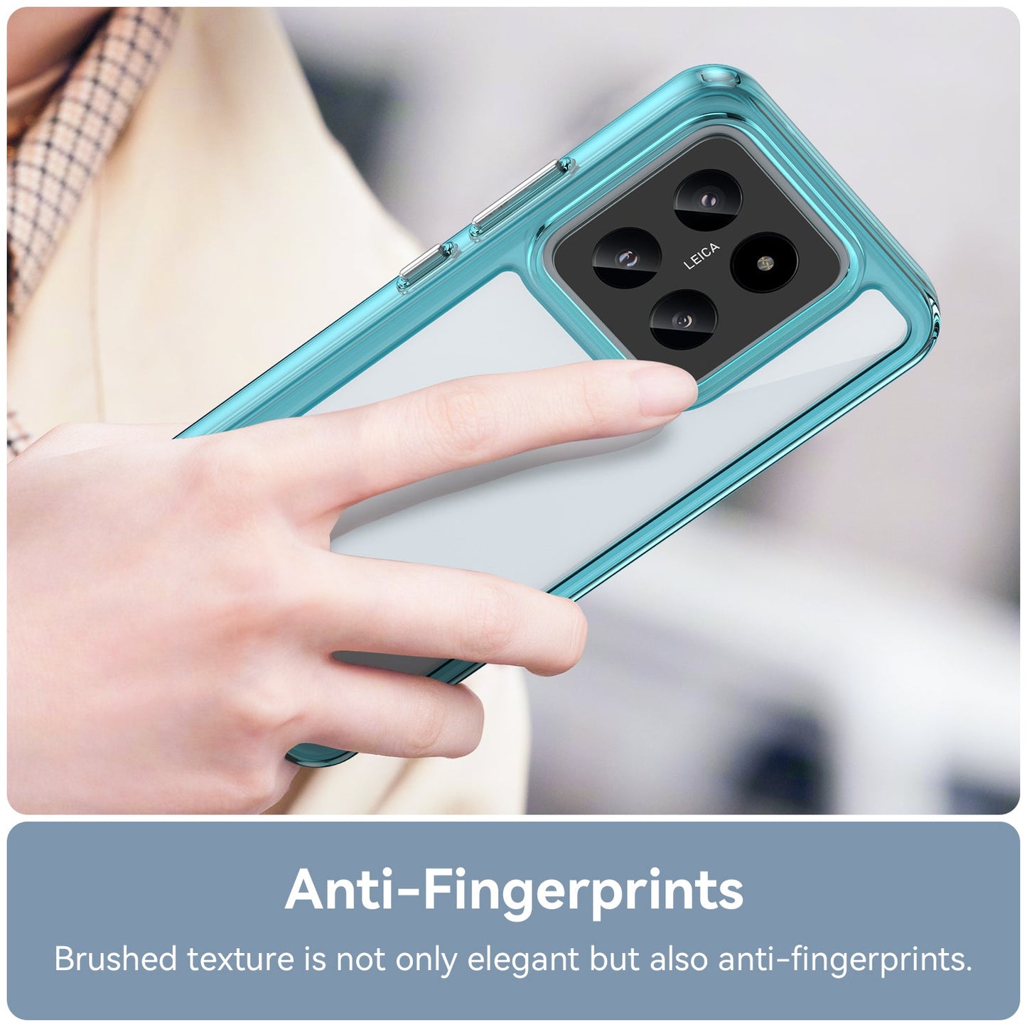 Xiaomi 14 Soft Gel Bumper Case [Clear Blue]
