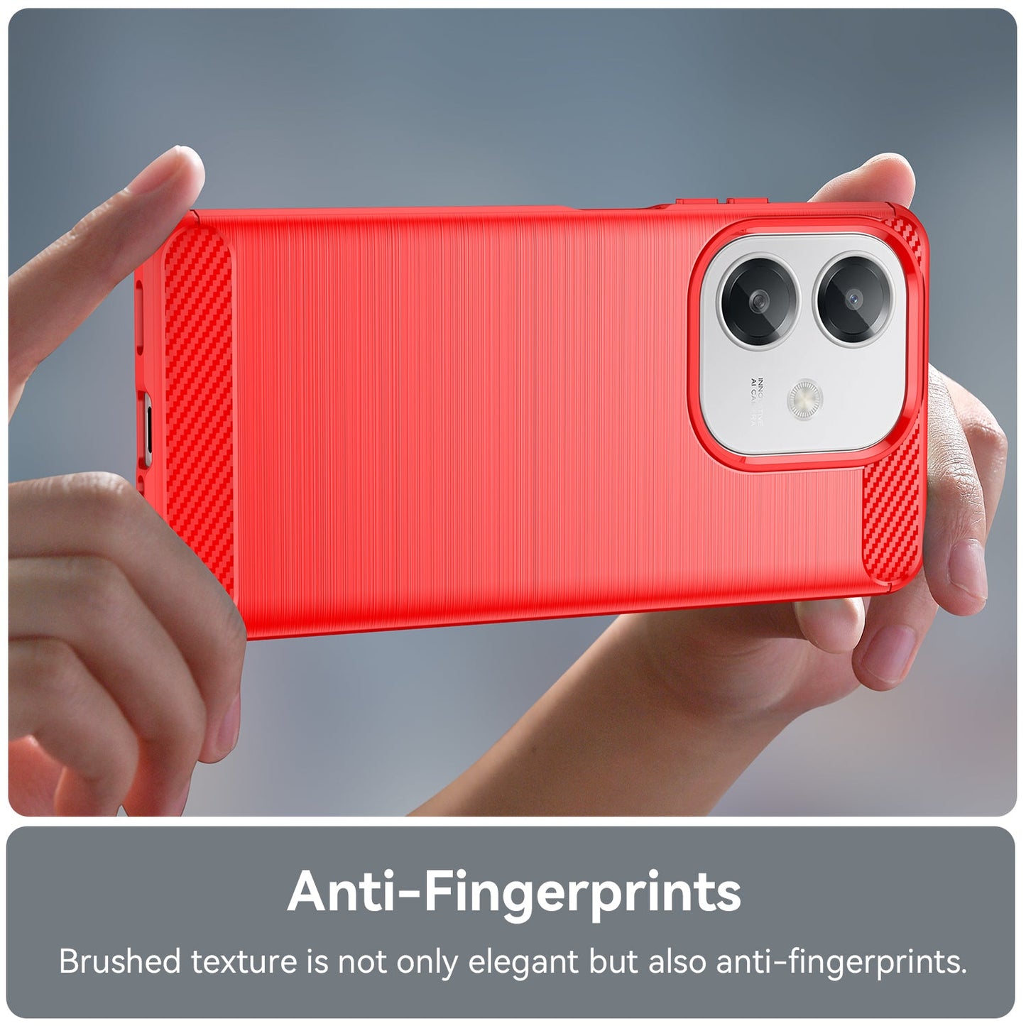 Oppo A40 4G Carbon Fibre Case [Red]