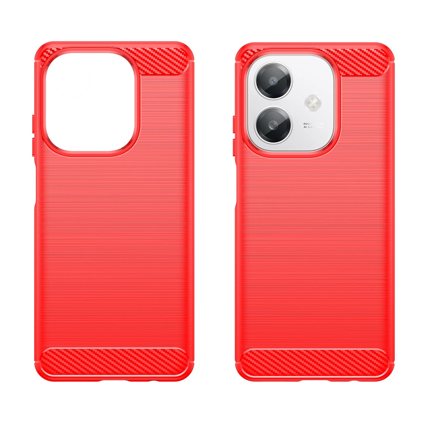 Oppo A40 4G Carbon Fibre Case [Red]