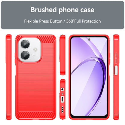 Oppo A40 4G Carbon Fibre Case [Red]