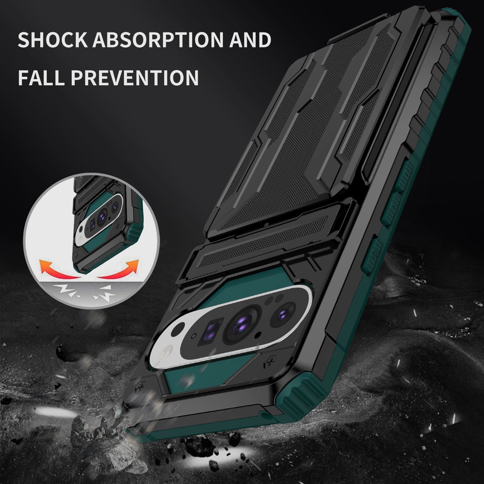 Google Pixel 9 Pro Heavy Duty Case [Teal]