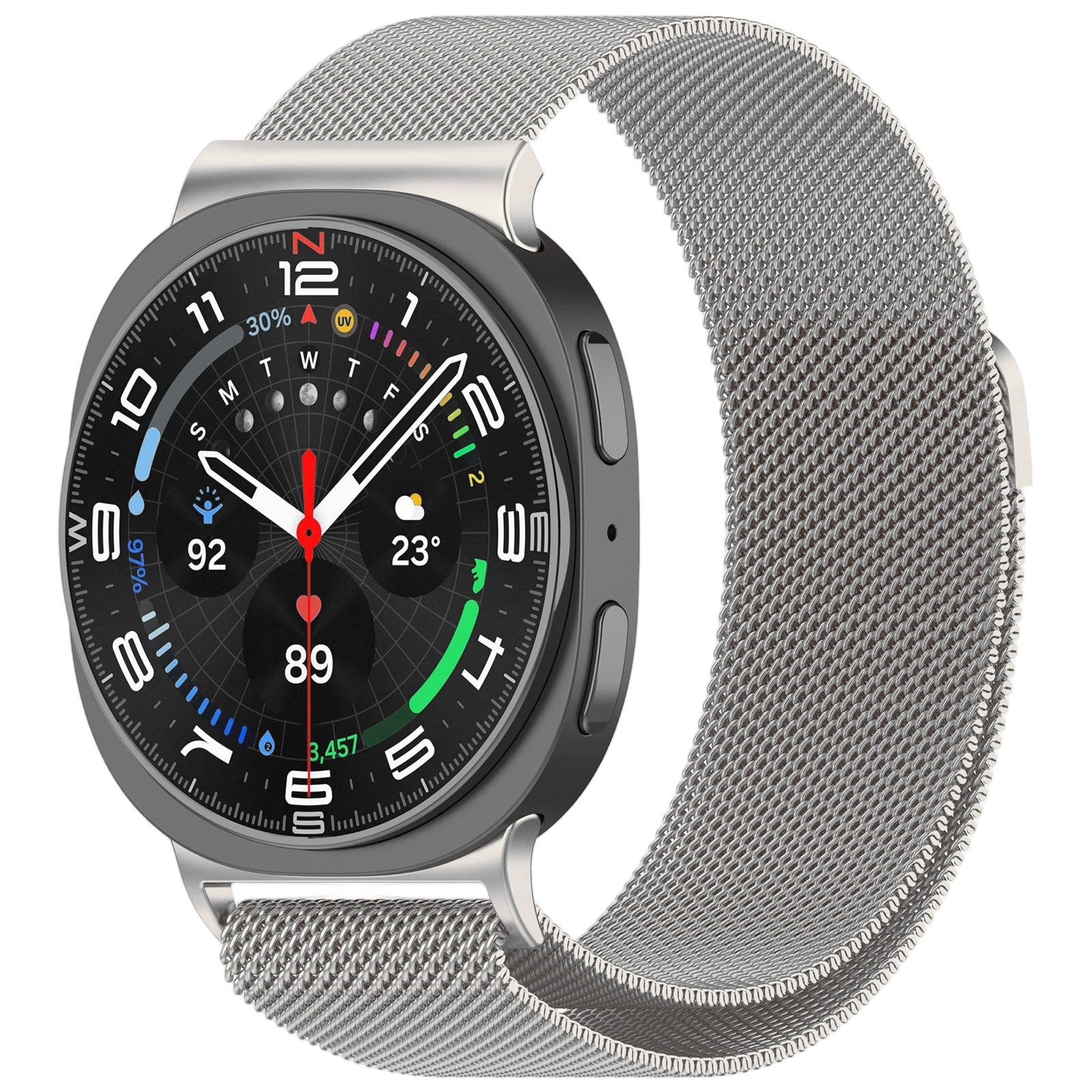 Samsung Galaxy Watch 8 Milanese Loop Strap [Silver]