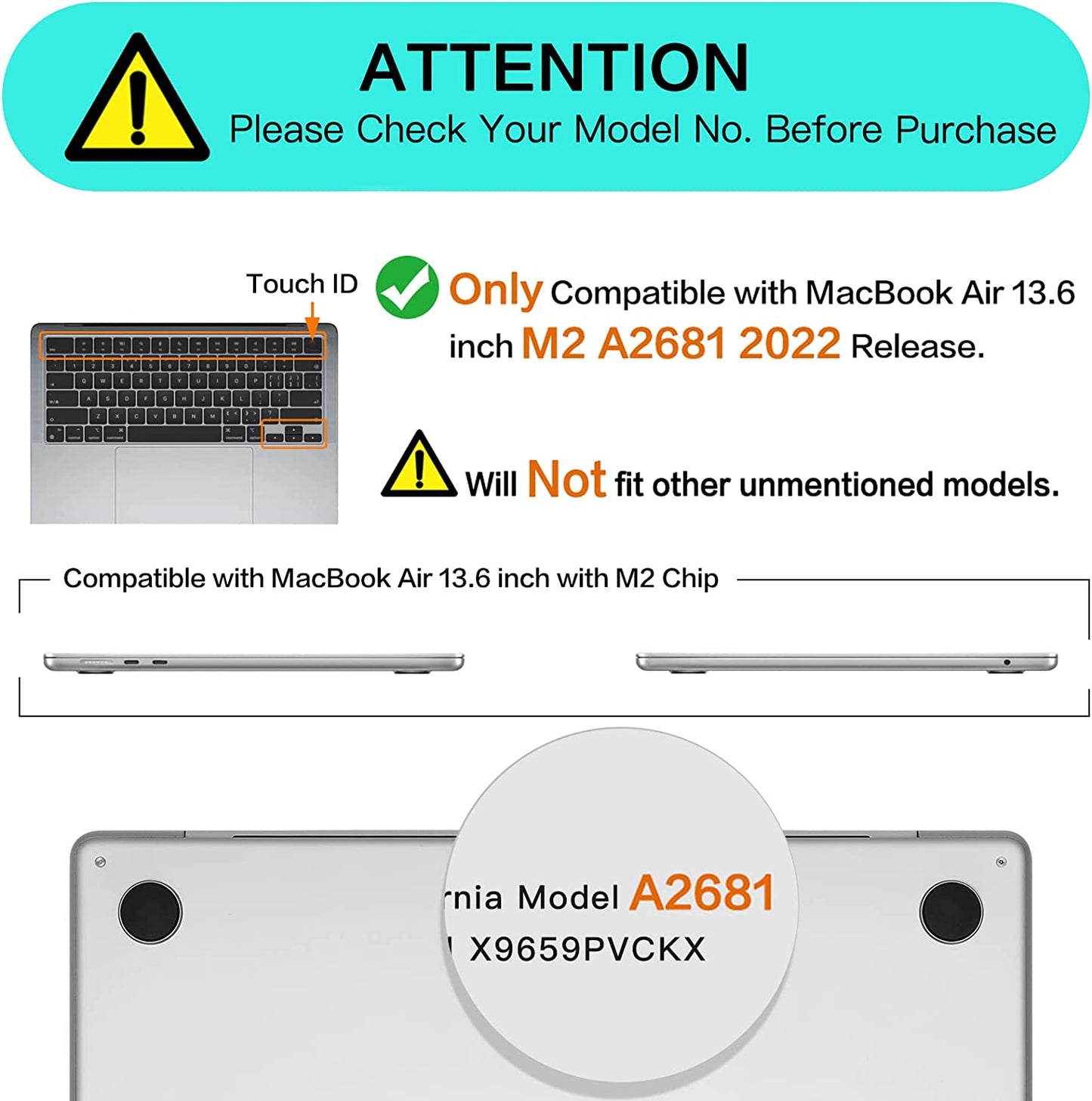 Macbook Air 13" (M4, 2025) A3240 Matte Hard Case [Red]