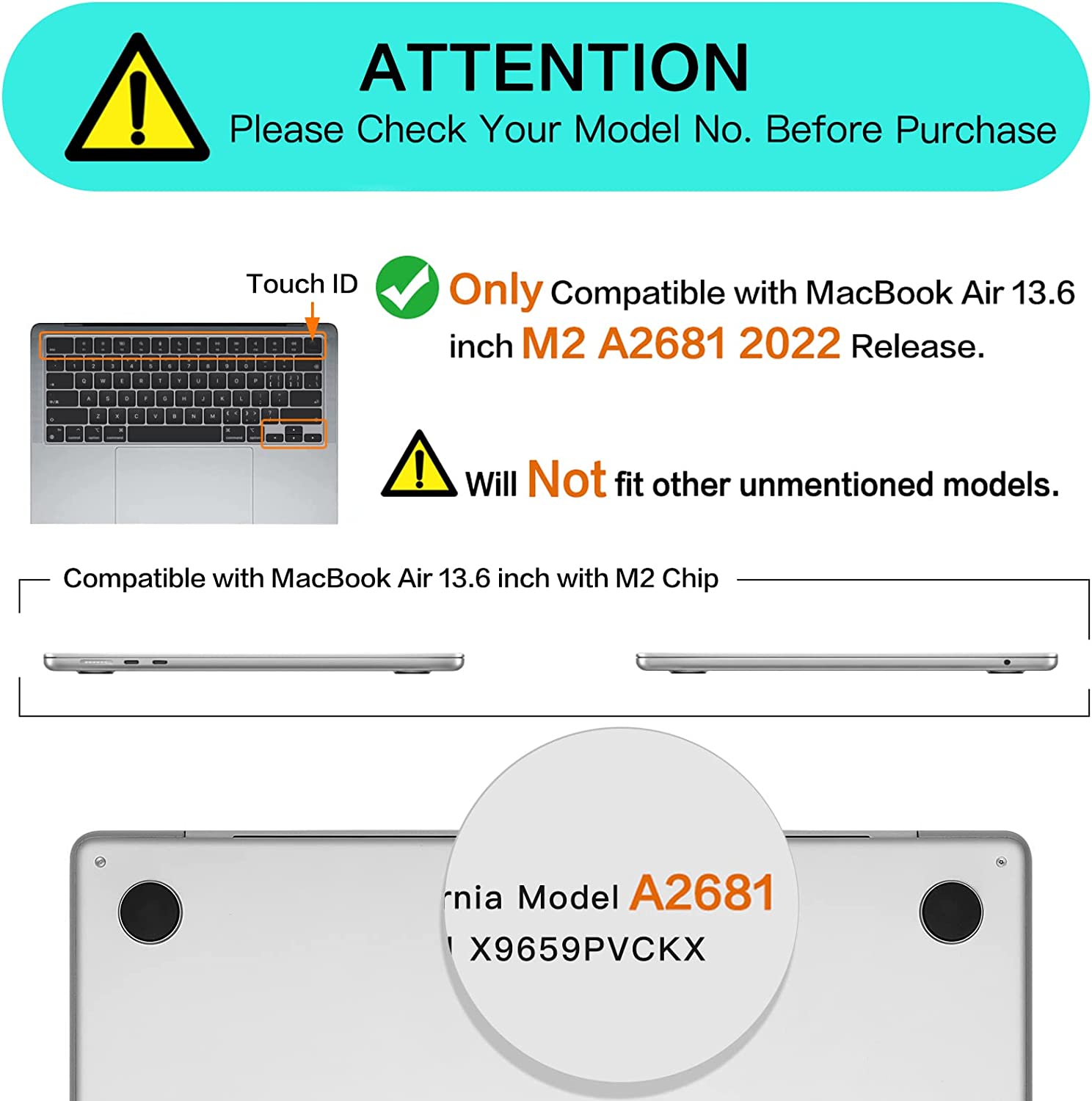 Macbook Air 13" (M4, 2025) A3240 Matte Hard Case [Red]