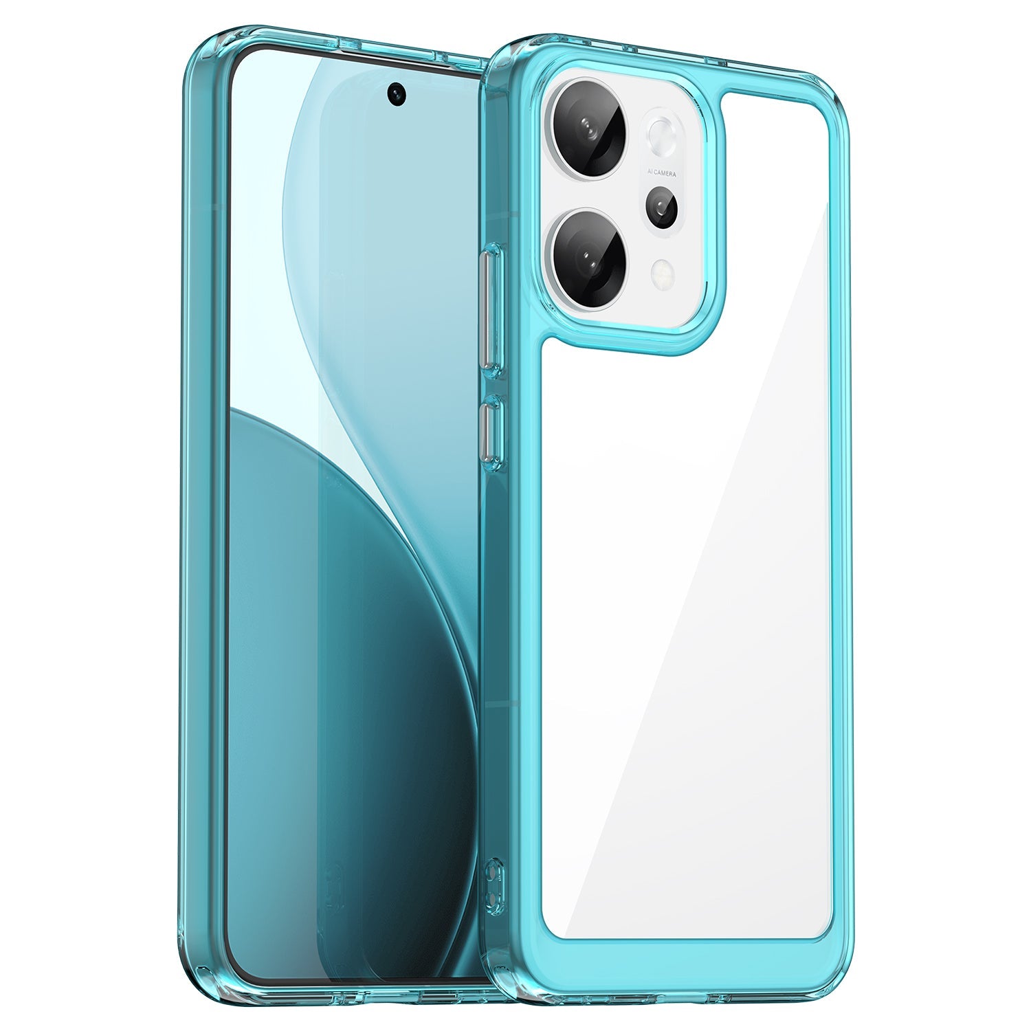 Oppo Reno 14 Pro 5g Soft Gel Case [Clear Blue]