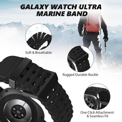 Samsung Galaxy Watch Ultra 47mm Silicone Strap [Black]