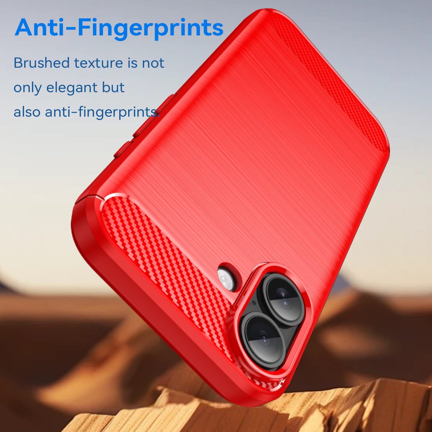 Iphone 17 Carbon Fibre Case [Red]