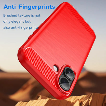 Iphone 17 Carbon Fibre Case [Red]