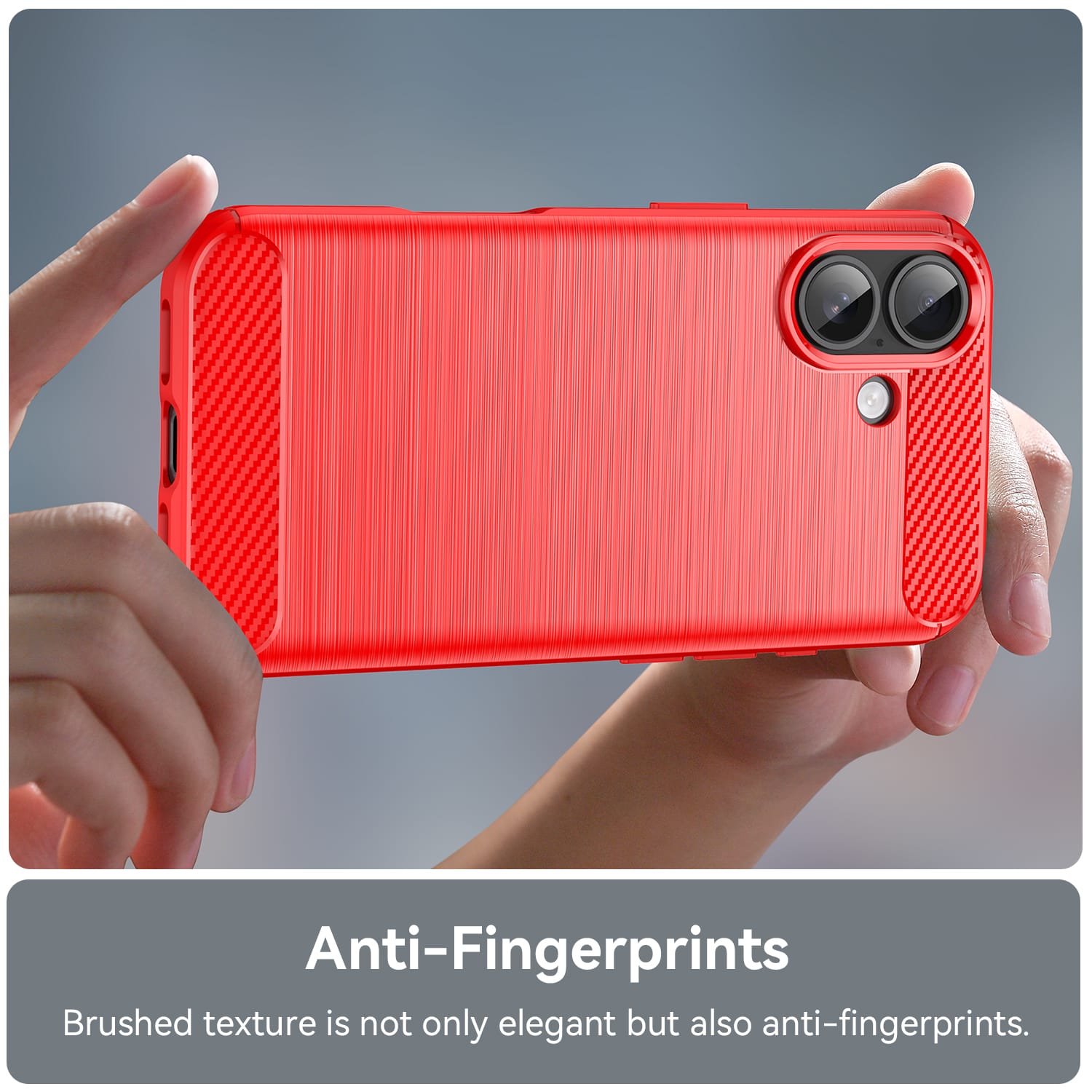 Iphone 17 Carbon Fibre Case [Red]