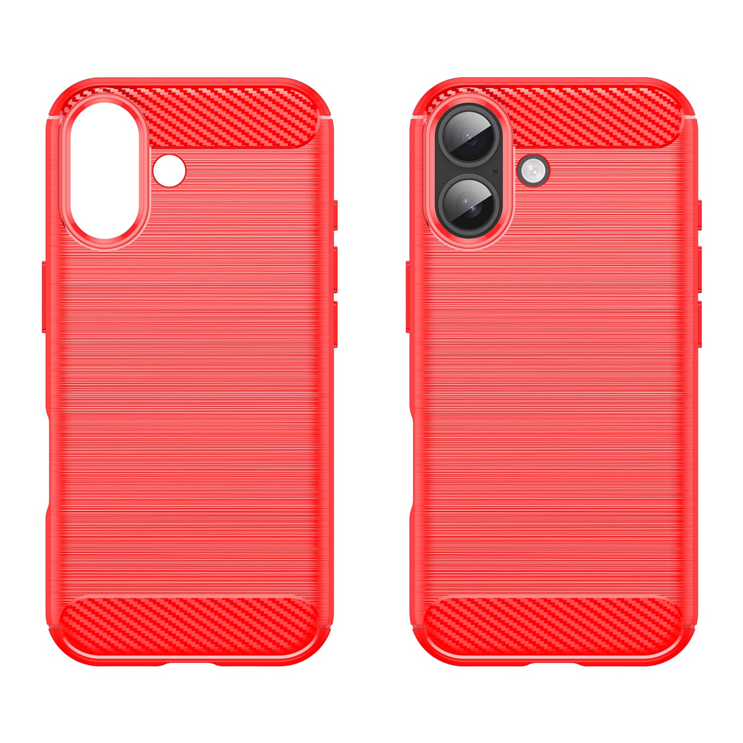 Iphone 17 Carbon Fibre Case [Red]