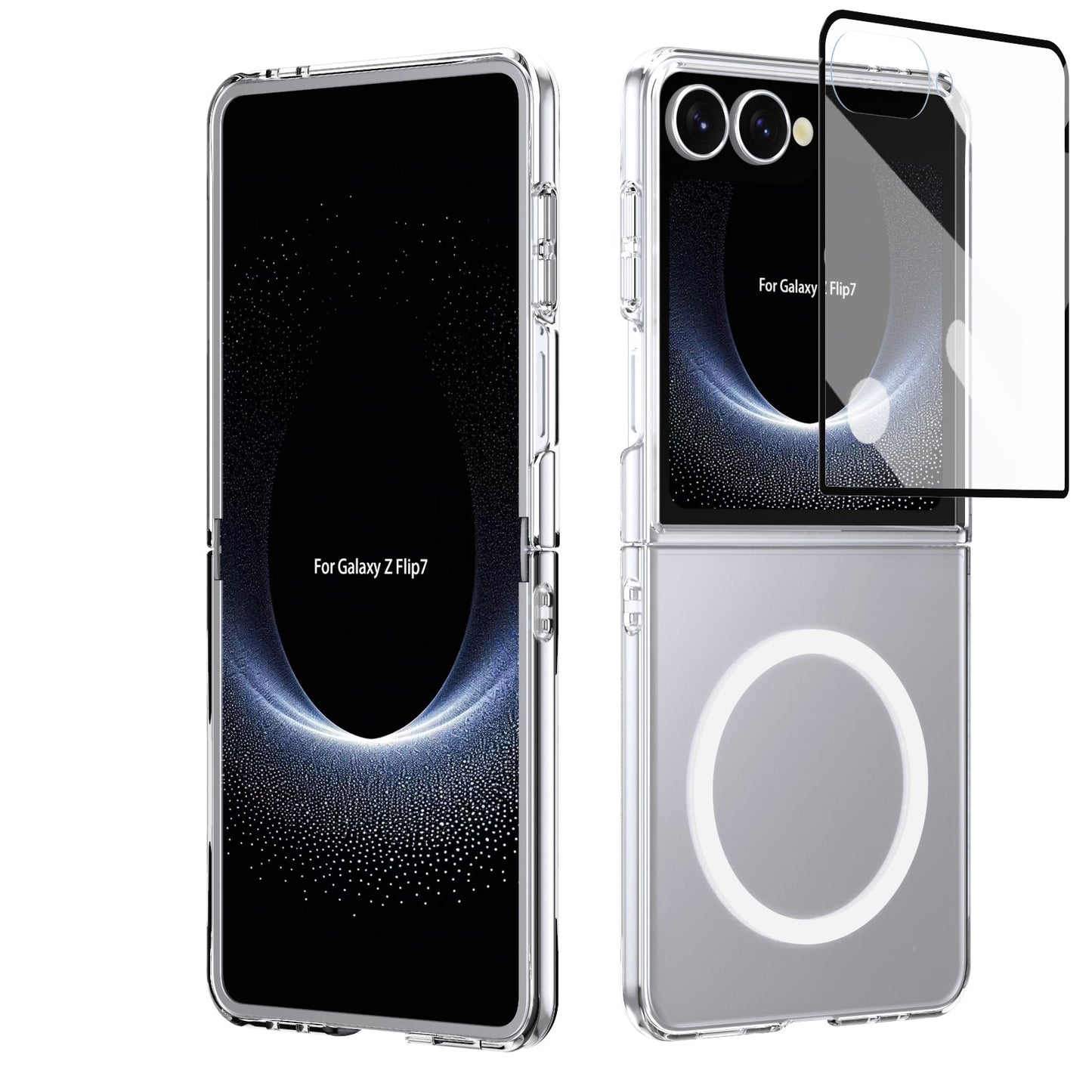 Galaxy Z Flip 7 Clear Magsafe Case [Silver]