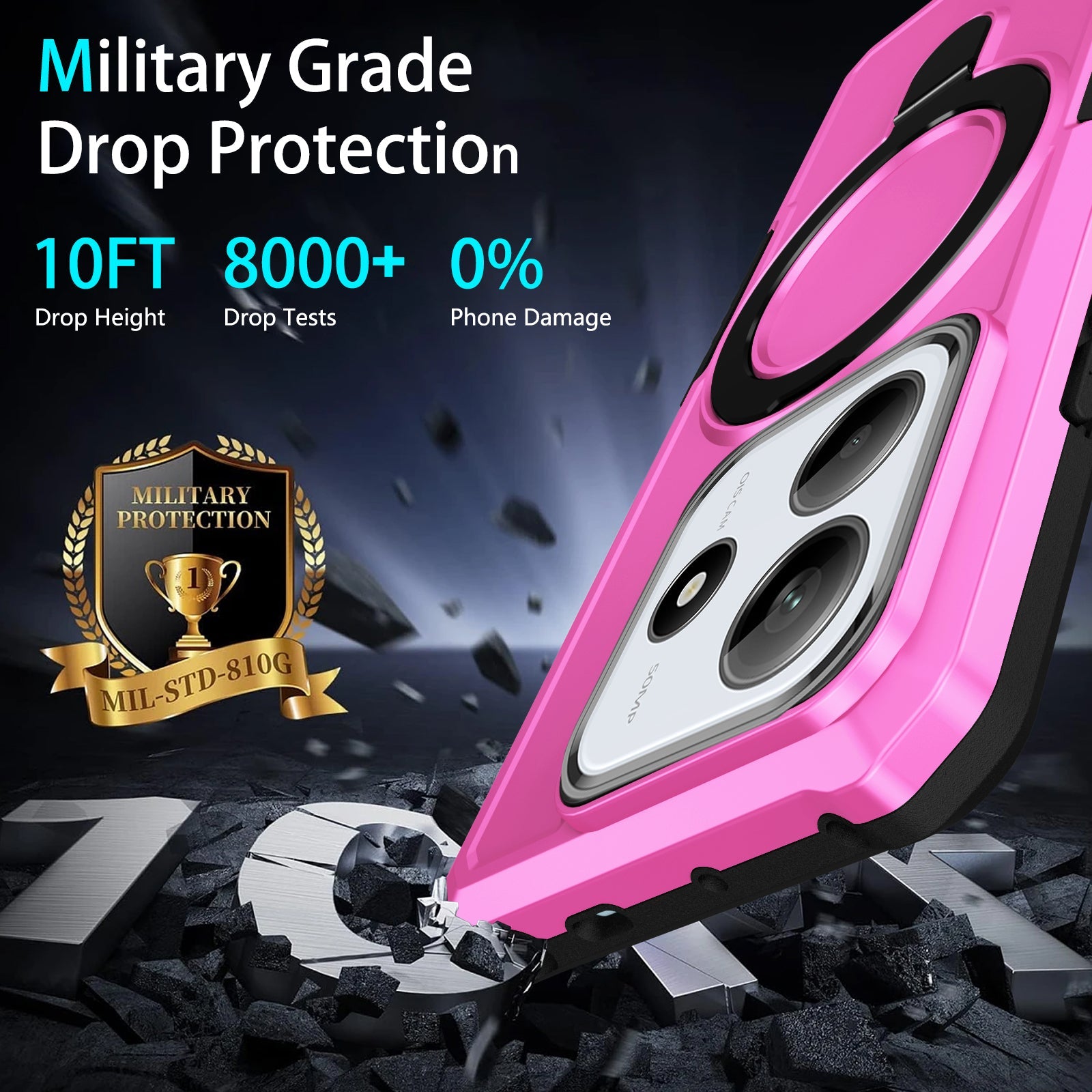 Xiaomi Redmi Note 14 5G Heavy Duty Case [Pink]