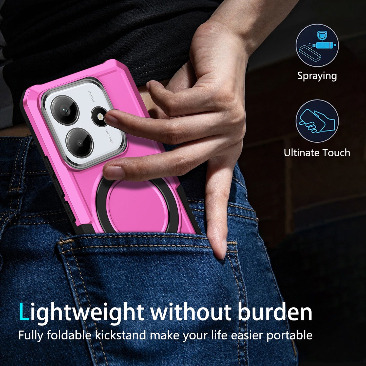 Xiaomi Redmi Note 14 5G Heavy Duty Case [Pink]