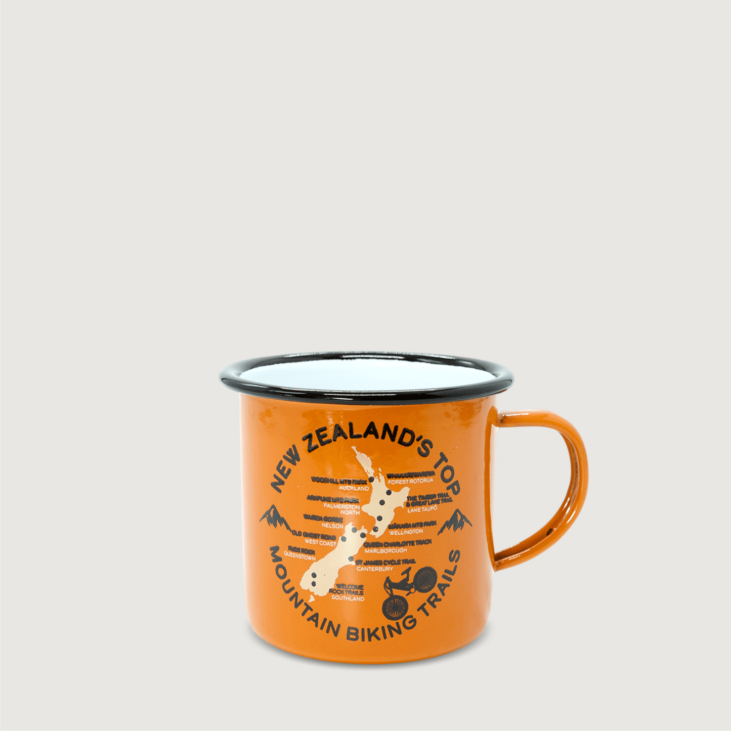 Moana Road Enamel Mug [ Mountain Biking - 655a]