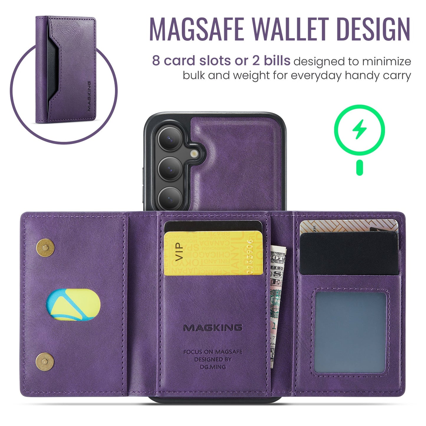 Galaxy S25 Plus Magsafe Wallet [Purple]