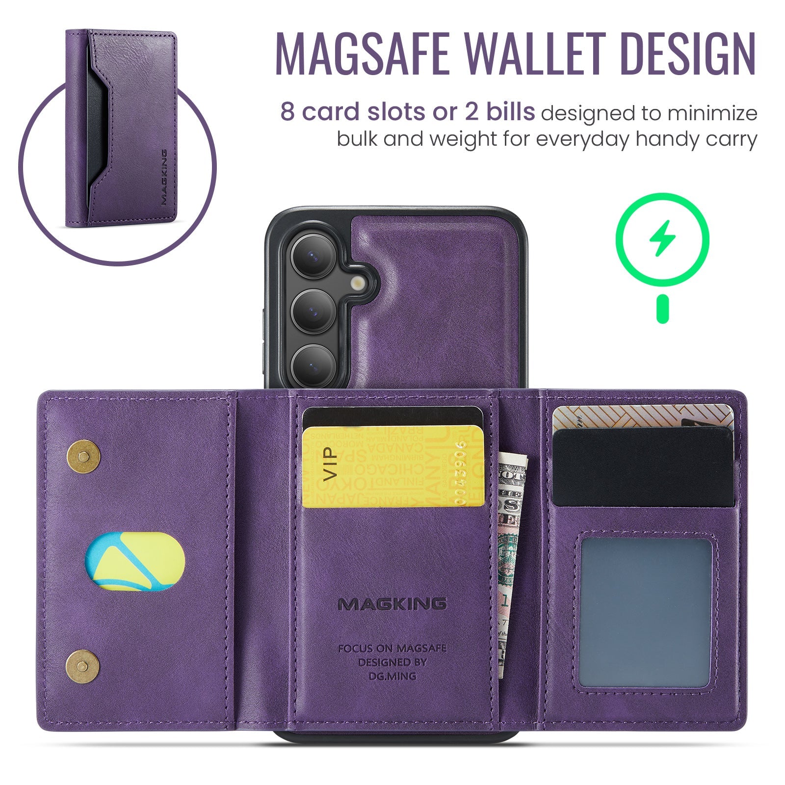 Galaxy S25 Plus Magsafe Wallet [Purple]
