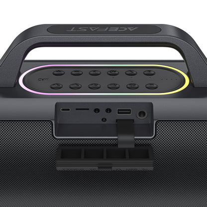 Acefast 200W High Power Bluetooth Speaker w/ Karaoke System, 2 x Wireless Microphone, RGB Ring Light (K1)