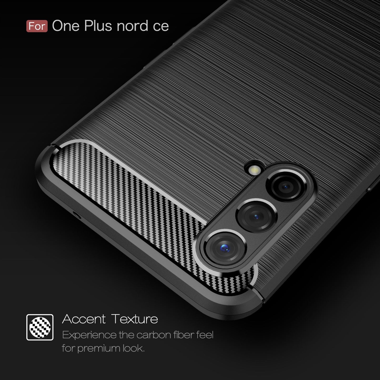 Oneplus Nord Ce 5g Carbon Fibre Case [Black]