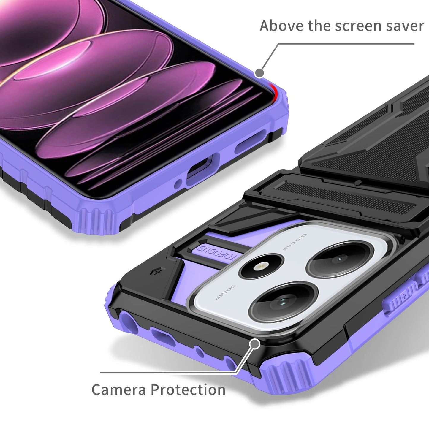 Xiaomi Redmi Note 14 5g Heavy Duty Case [Purple]