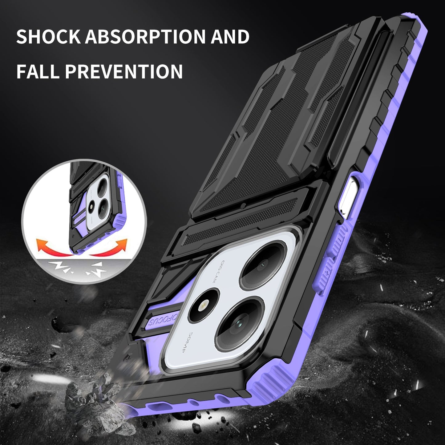 Xiaomi Redmi Note 14 5g Heavy Duty Case [Purple]