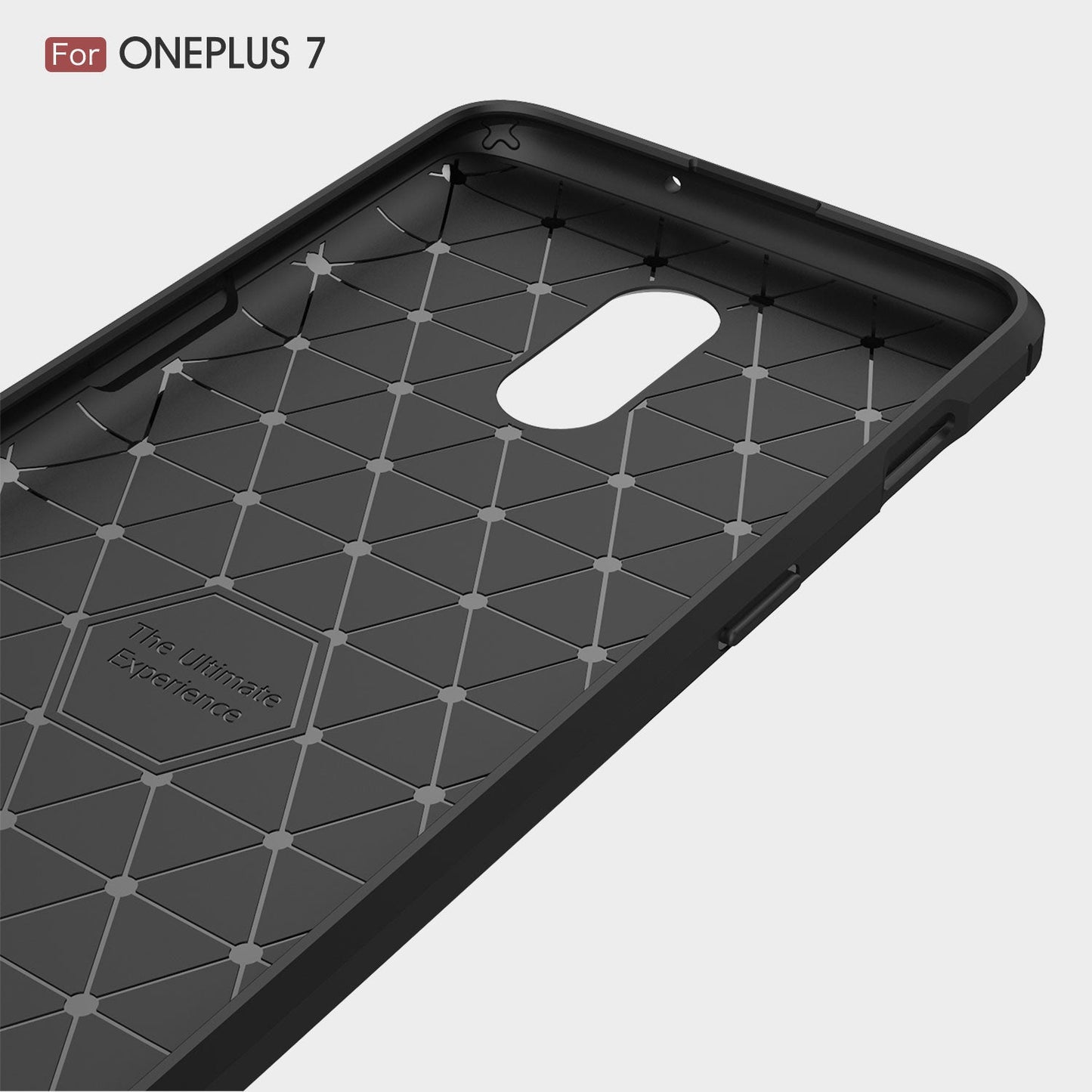 Oneplus 7 Carbon Fibre Case [Red]