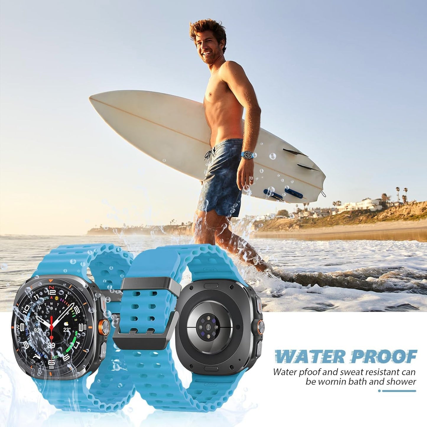 Samsung Galaxy Watch Ultra 47Mm Silicone Strap [Lightblue]