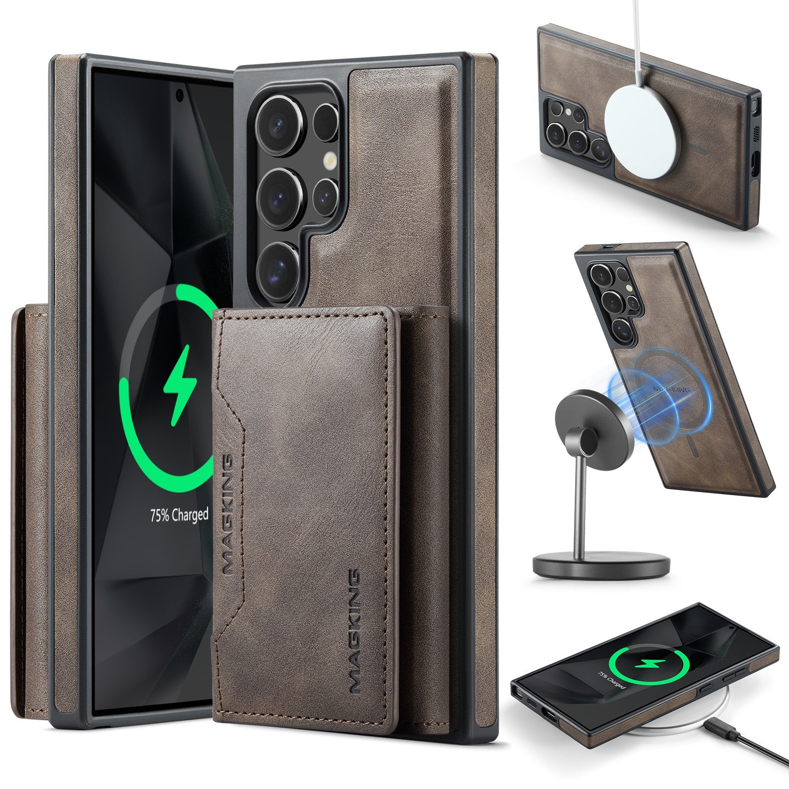 Galaxy S25 Ultra Magsafe Wallet [Coffee]