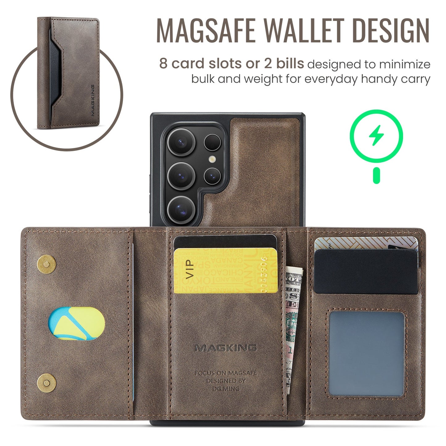 Galaxy S25 Ultra Magsafe Wallet [Coffee]