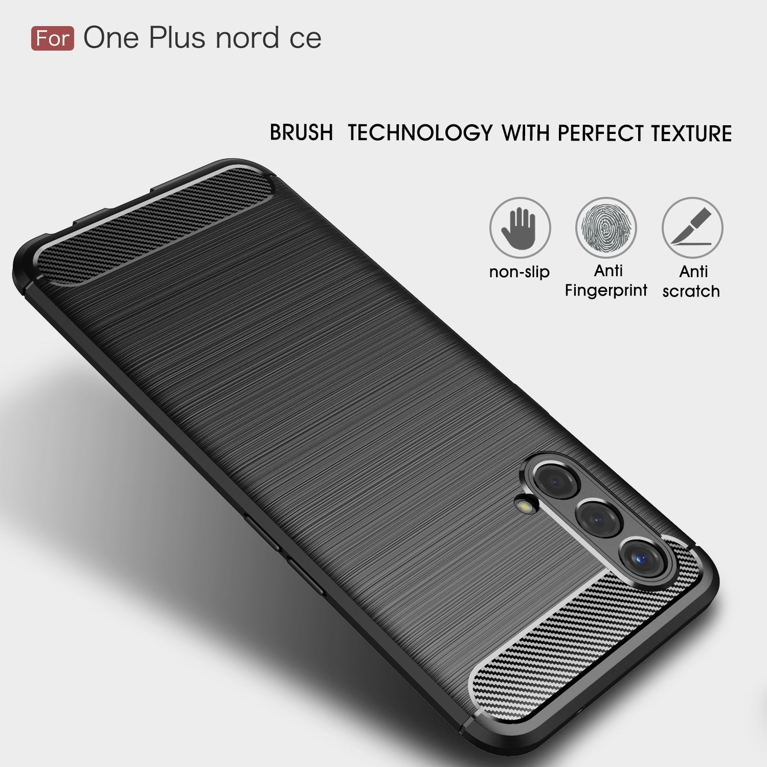 Oneplus Nord Ce 5g Carbon Fibre Case [Red]