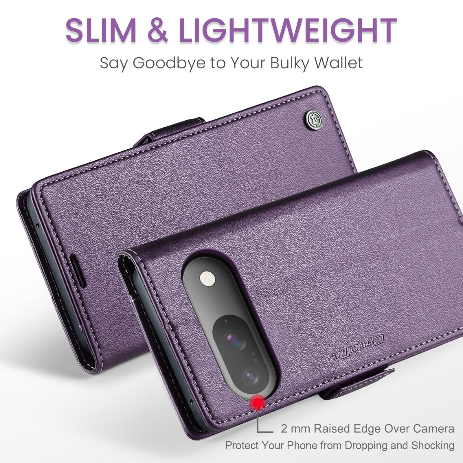 Google Pixel 10 Pu Wallet Case [Purple]