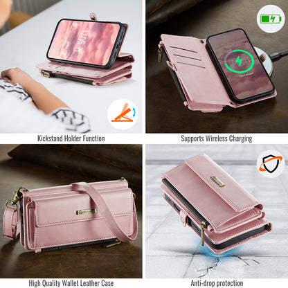 Iphone 16 Crossbody Wallet [Pink]