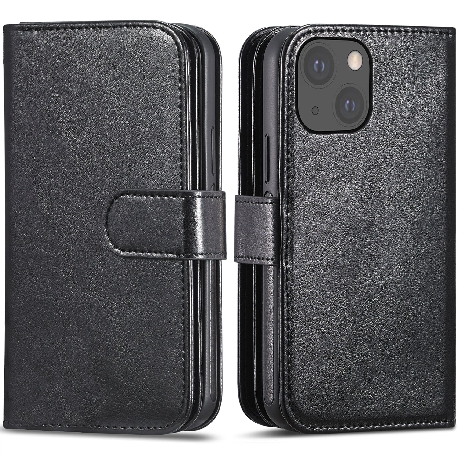 Apple iPhone 13 Mini Double Wallet Case Black