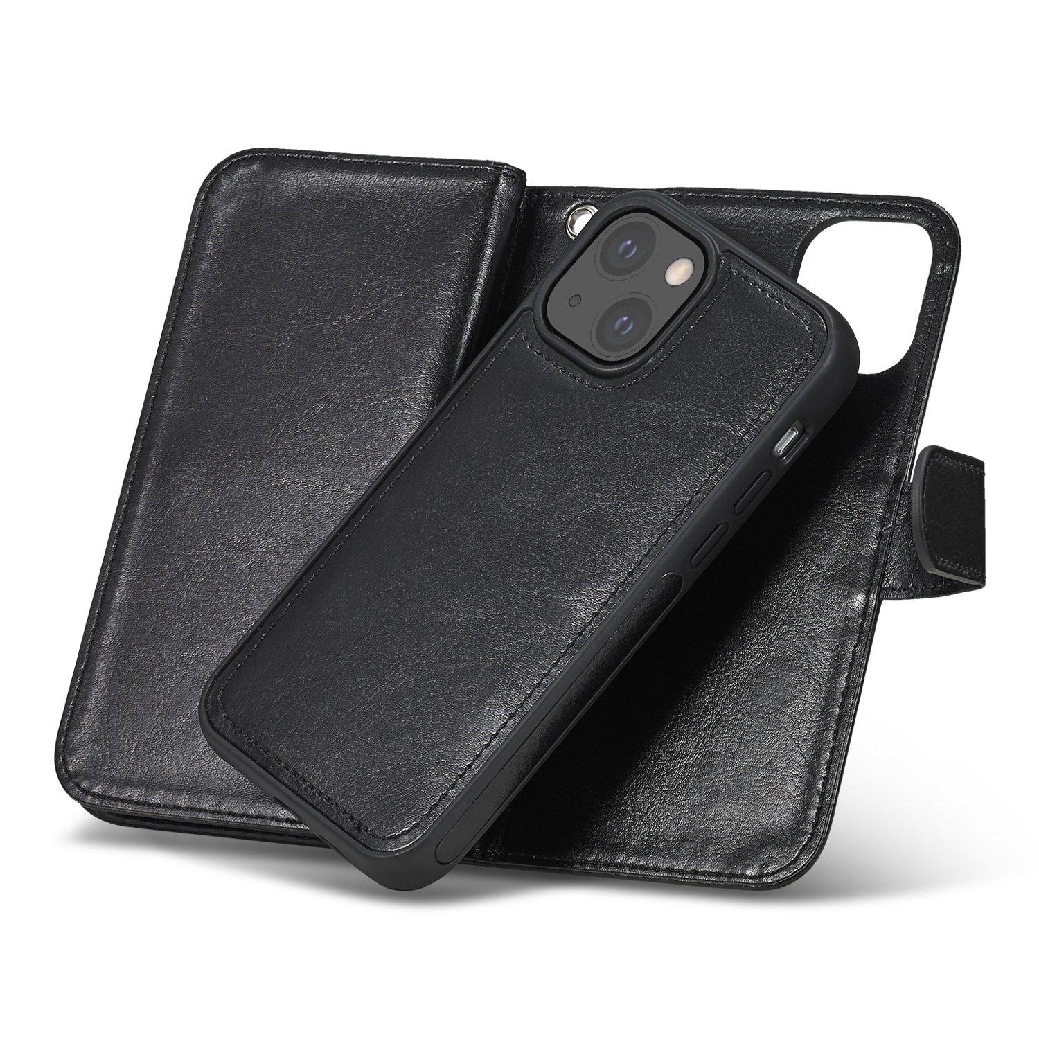 Apple iPhone 13 Mini Double Wallet Case Black