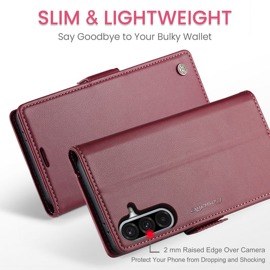 Galaxy A56 5G Pu Wallet Case [Maroon]