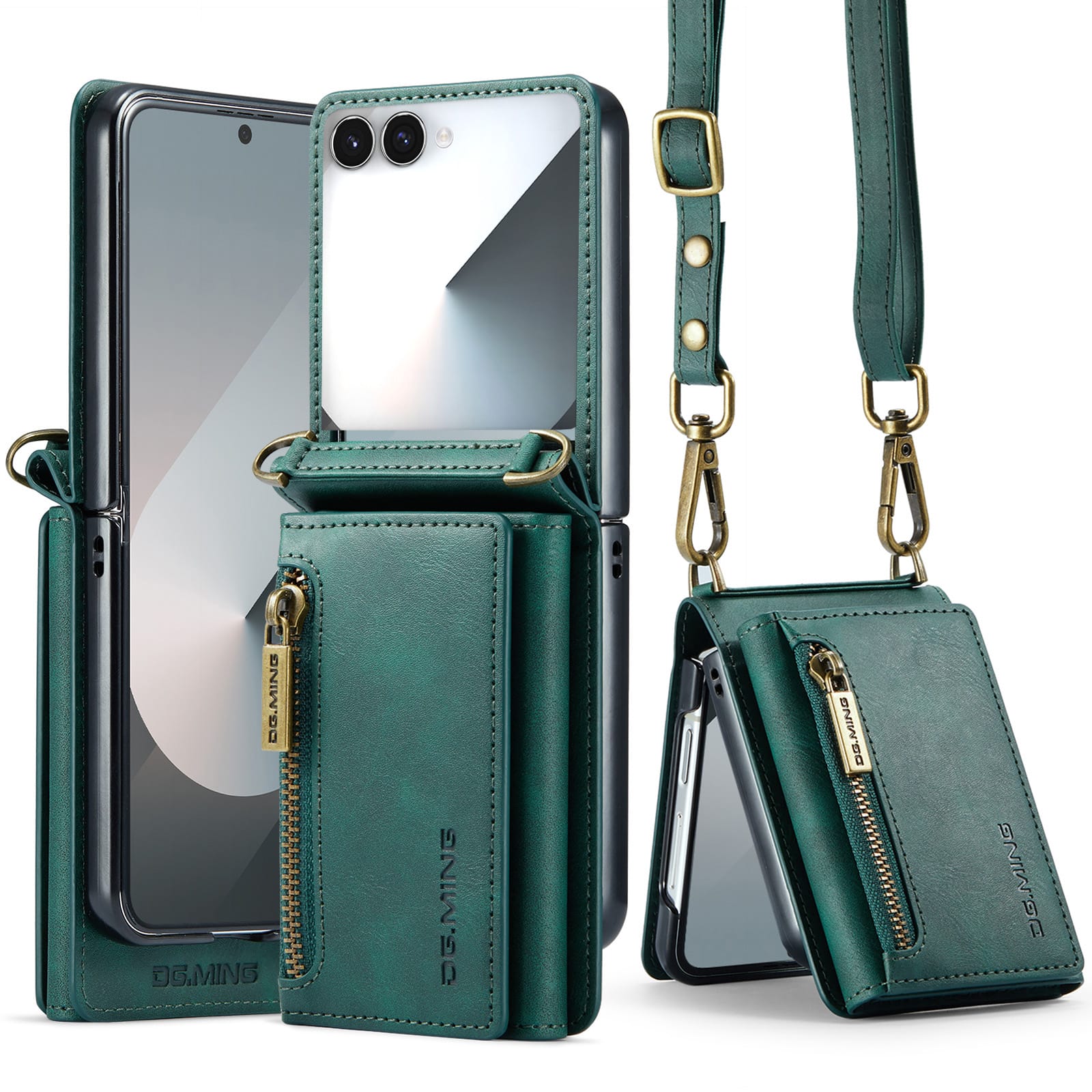 Galaxy Z Flip 7 Crossbody Case [Green]