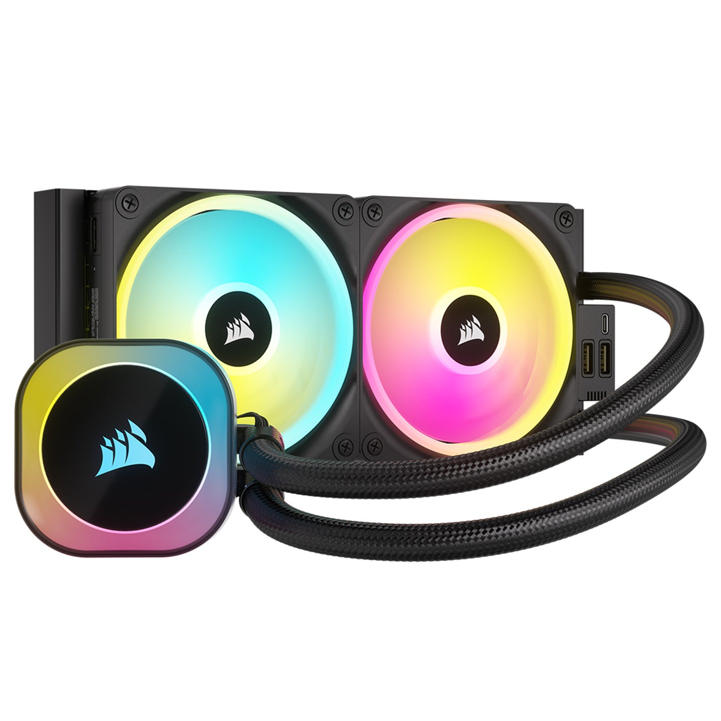 Corsair Icue Link H100I Rgb Aio 240Mm Radiator Liquid Cpu Cooler