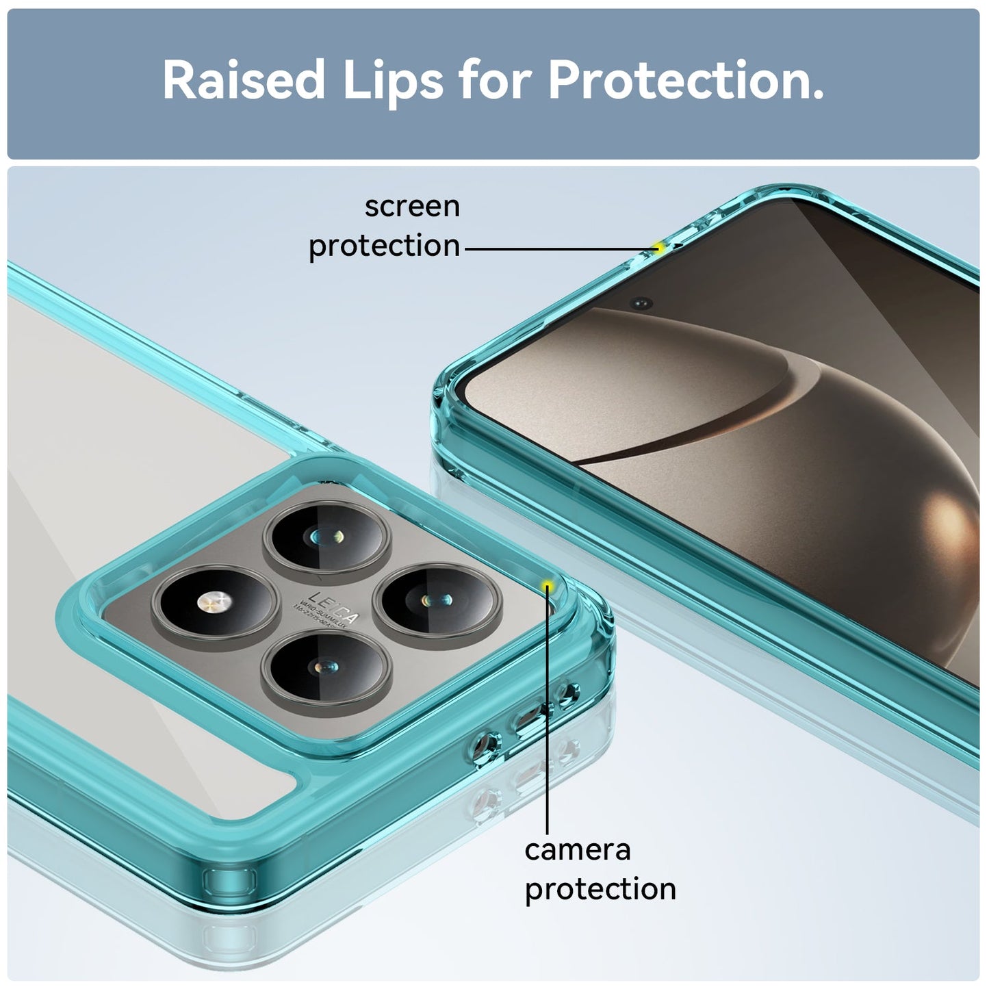 Xiaomi 14T Pro Soft Gel Bumper Case [Clear Blue]
