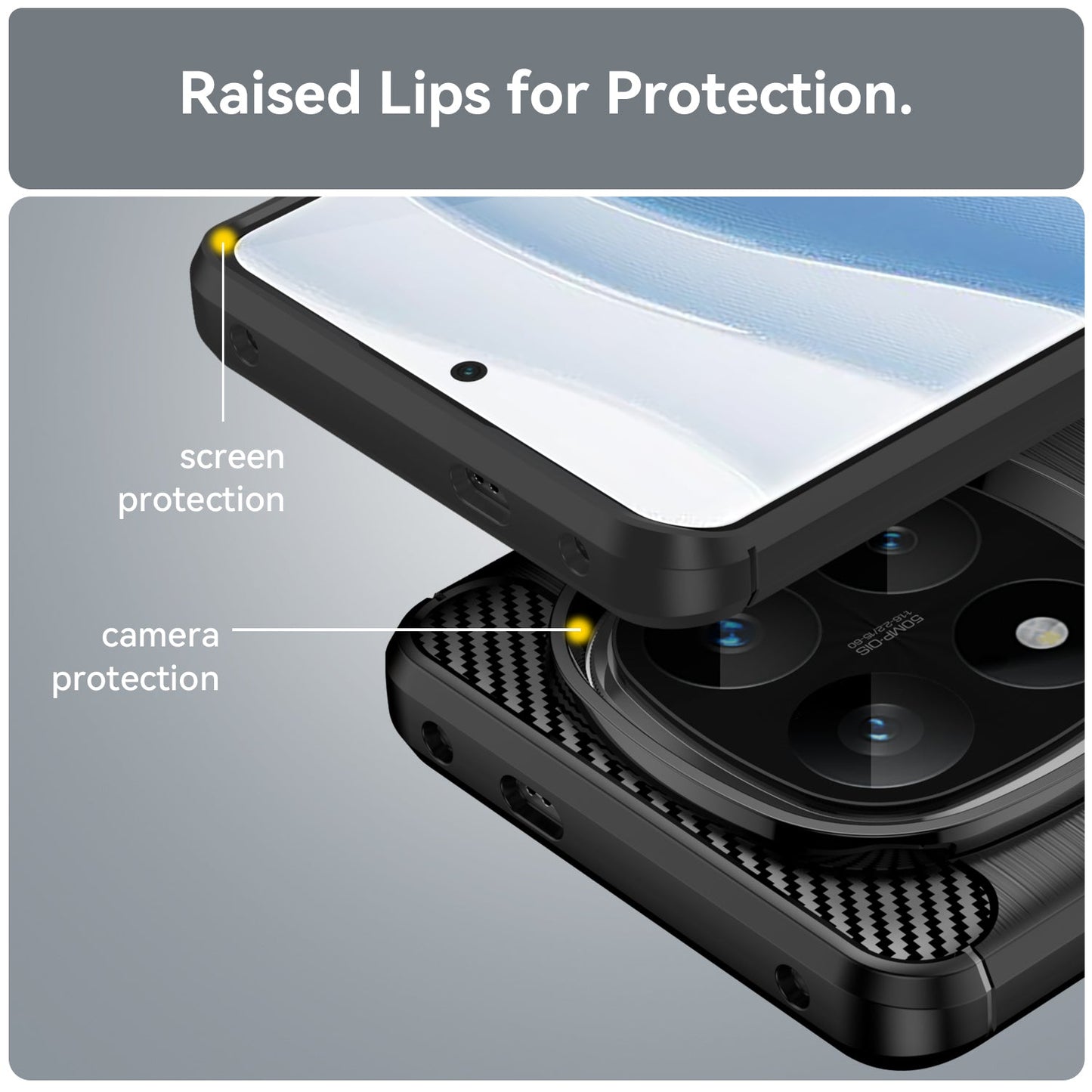 Xiaomi Redmi Note 14 Pro Plus 5G Carbon Fibre Case [Black]