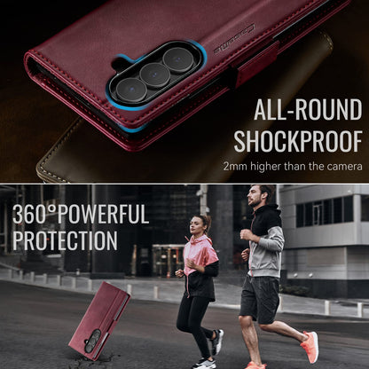 Galaxy Z Fold 7 Pu Wallet Case [Maroon]
