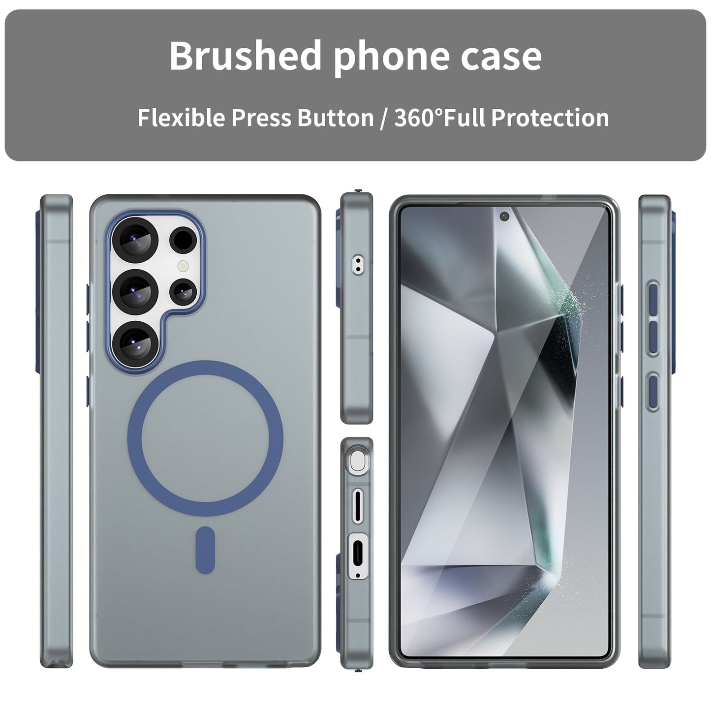 Galaxy S25 Ultra Magsafe Soft Matte Case [Navy]