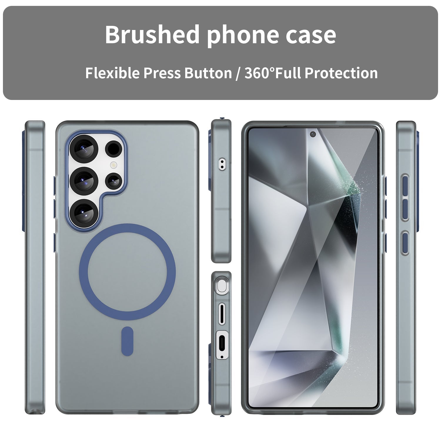 Galaxy S25 Ultra Magsafe Soft Matte Case [Navy]
