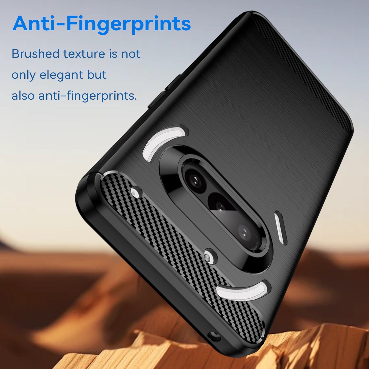Nothing Phone (3A) Carbon Fibre Case [Black]