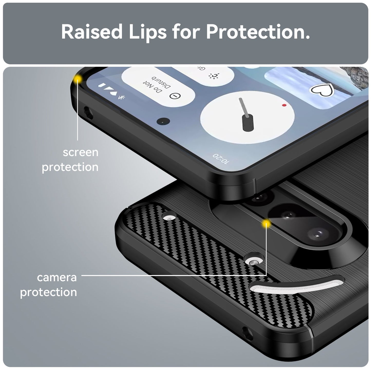 Nothing Phone (3A) Carbon Fibre Case [Black]