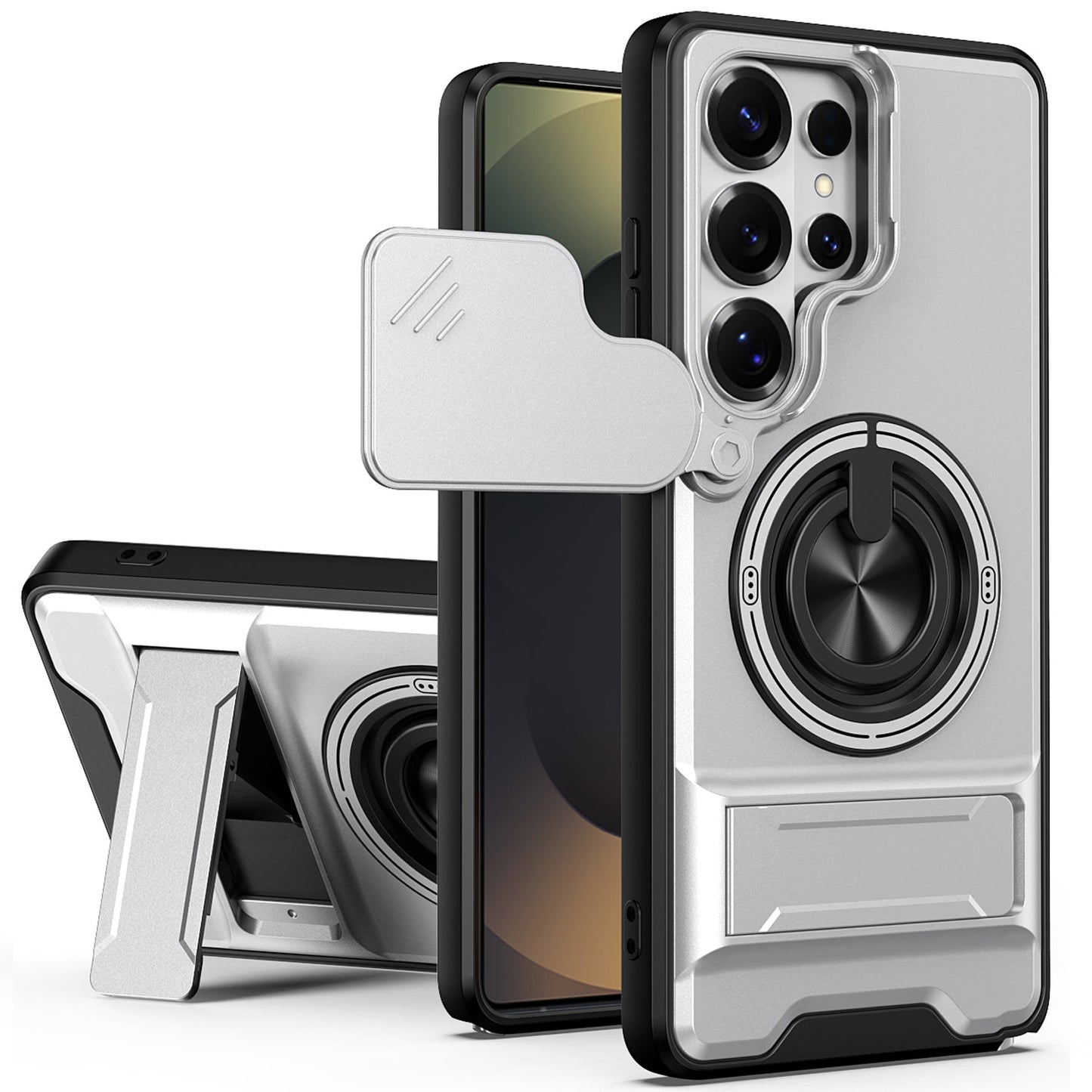Galaxy S26 Ultra Magsafe Sliding Cover Case [Silver]