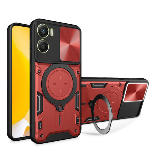 Moto G06 Ring Kickstand Case [Red]