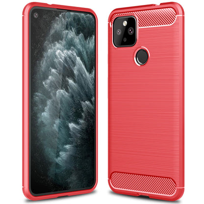 Google Pixel 4a 5g Carbon Fibre Case [Red]